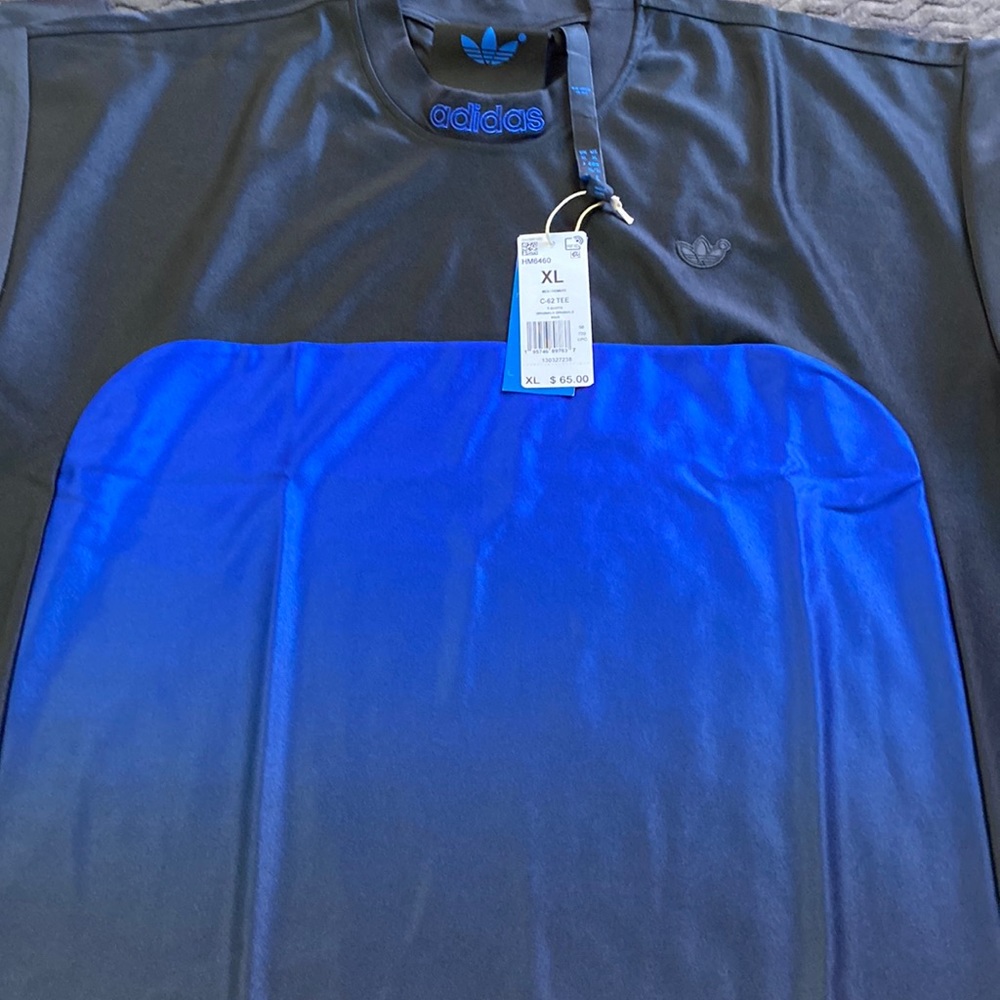 Adidas Embroidered, C–62 tee originals blue version jersey shirt size XL.